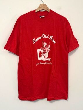 VTG 90s “Same Old Bird” Mascot Hanes Beefy-T Single Stitch Graphic Tee